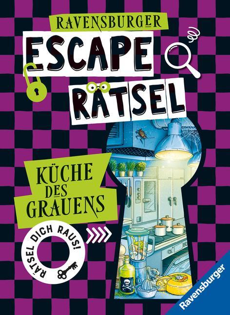 Cover: 9783473488964 | Ravensburger Escape Rätsel: Küche des Grauens - Rätselbuch ab 8...