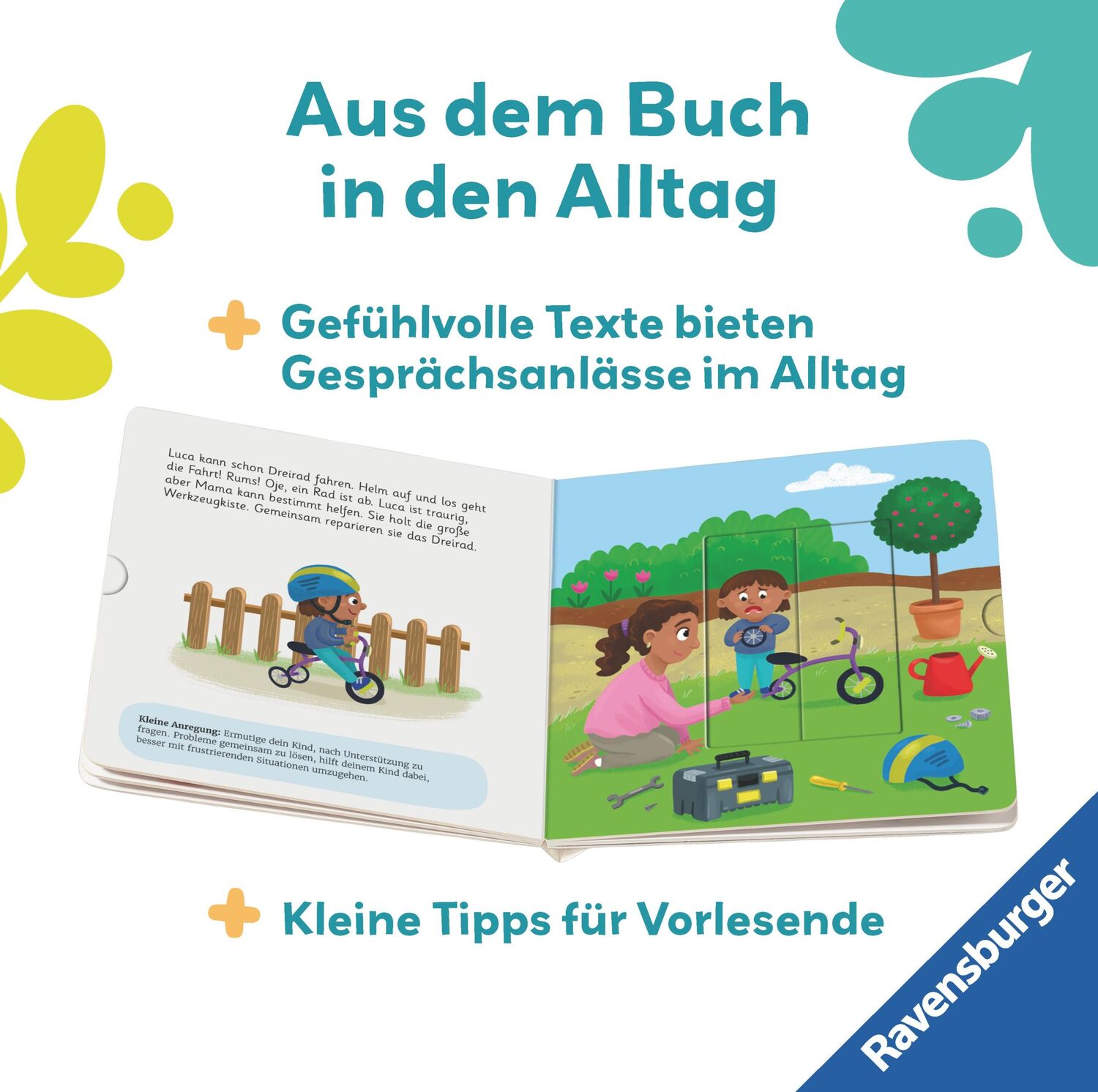 Bild: 9783473456260 | Ravensburger Play+ Mein erstes Schiebebuch: Gefühle | Maria Höck