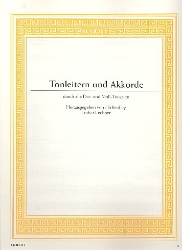 Cover: 9790001088565 | Tonleitern und Akkorde | Buch | 8 S. | Deutsch | 1980 | Schott Music