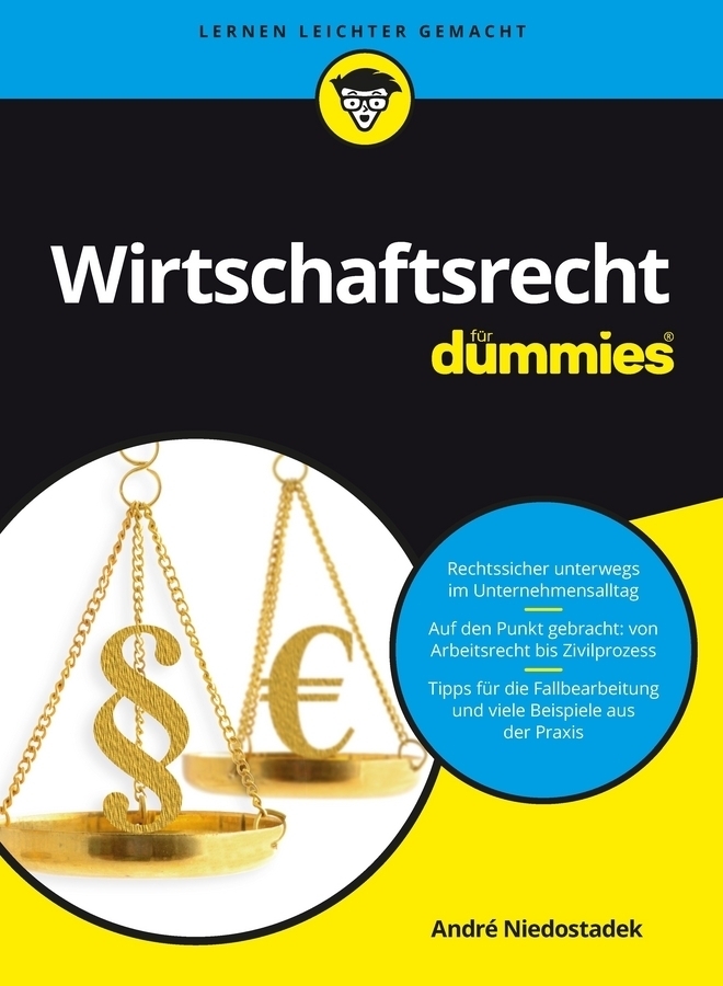 Cover: 9783527711345 | Wirtschaftsrecht für Dummies | André Niedostadek | Taschenbuch | 2016