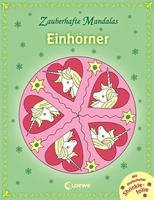 Cover: 9783785579534 | Zauberhafte Mandalas - Einhörner; . | Loewe Kreativ | Taschenbuch