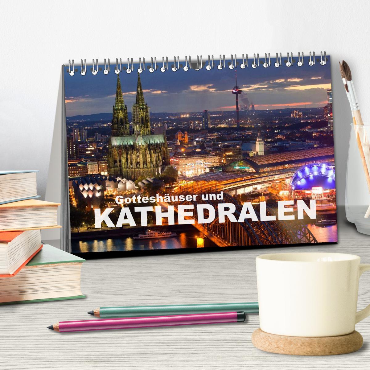 Bild: 9783435580705 | Gotteshäuser und Kathedralen (Tischkalender 2025 DIN A5 quer),...