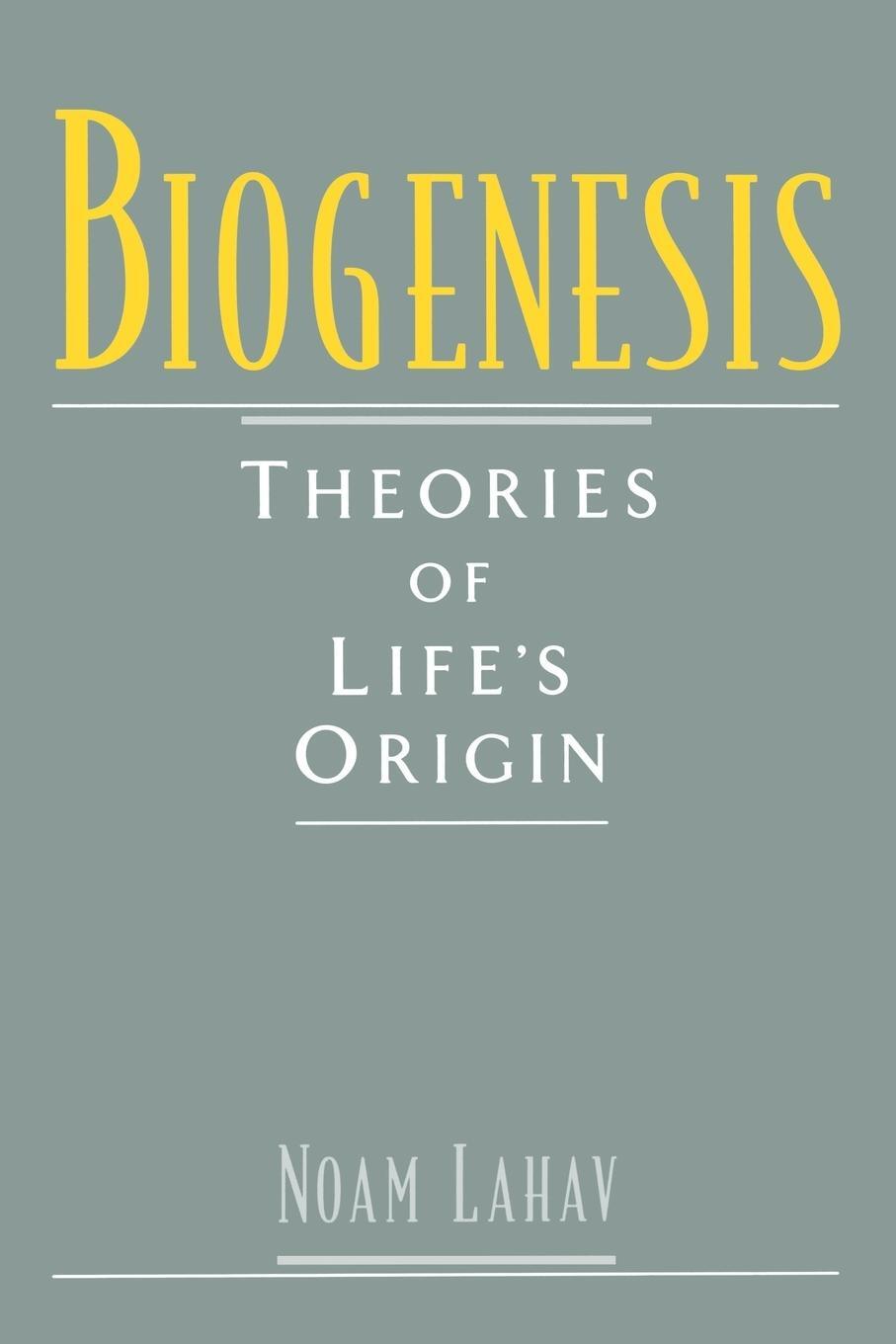 Cover: 9780195117554 | Biogenesis | Theories of Life's Origin | Noam Lahav | Taschenbuch