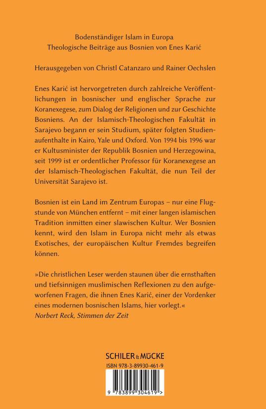 Rückseite: 9783899304619 | Bodenständiger Islam in Europa | Theologische Beiträge aus Bosnien