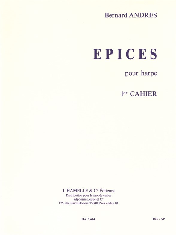 Cover: 9790230796149 | Epices Vol.1 | Alphonse Leduc | EAN 9790230796149