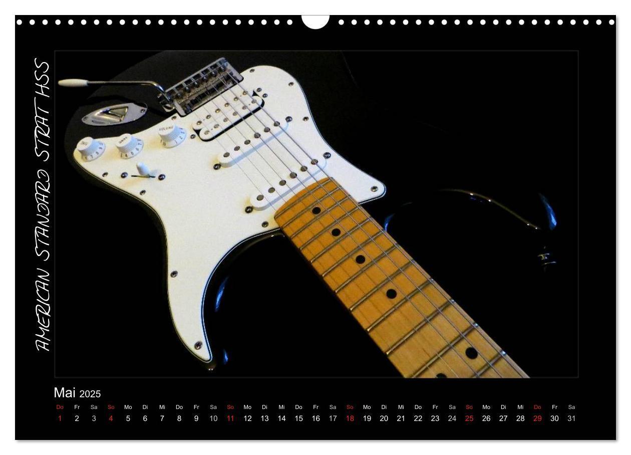 Bild: 9783435752485 | ROCKGITARREN in Szene gesetzt (Wandkalender 2025 DIN A3 quer),...