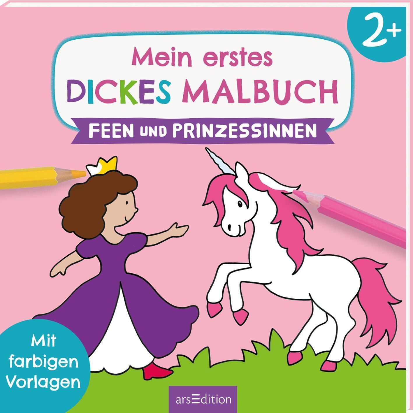 Cover: 9783845824079 | Mein erstes dickes Malbuch Feen und Prinzessinnen | Taschenbuch | 2018