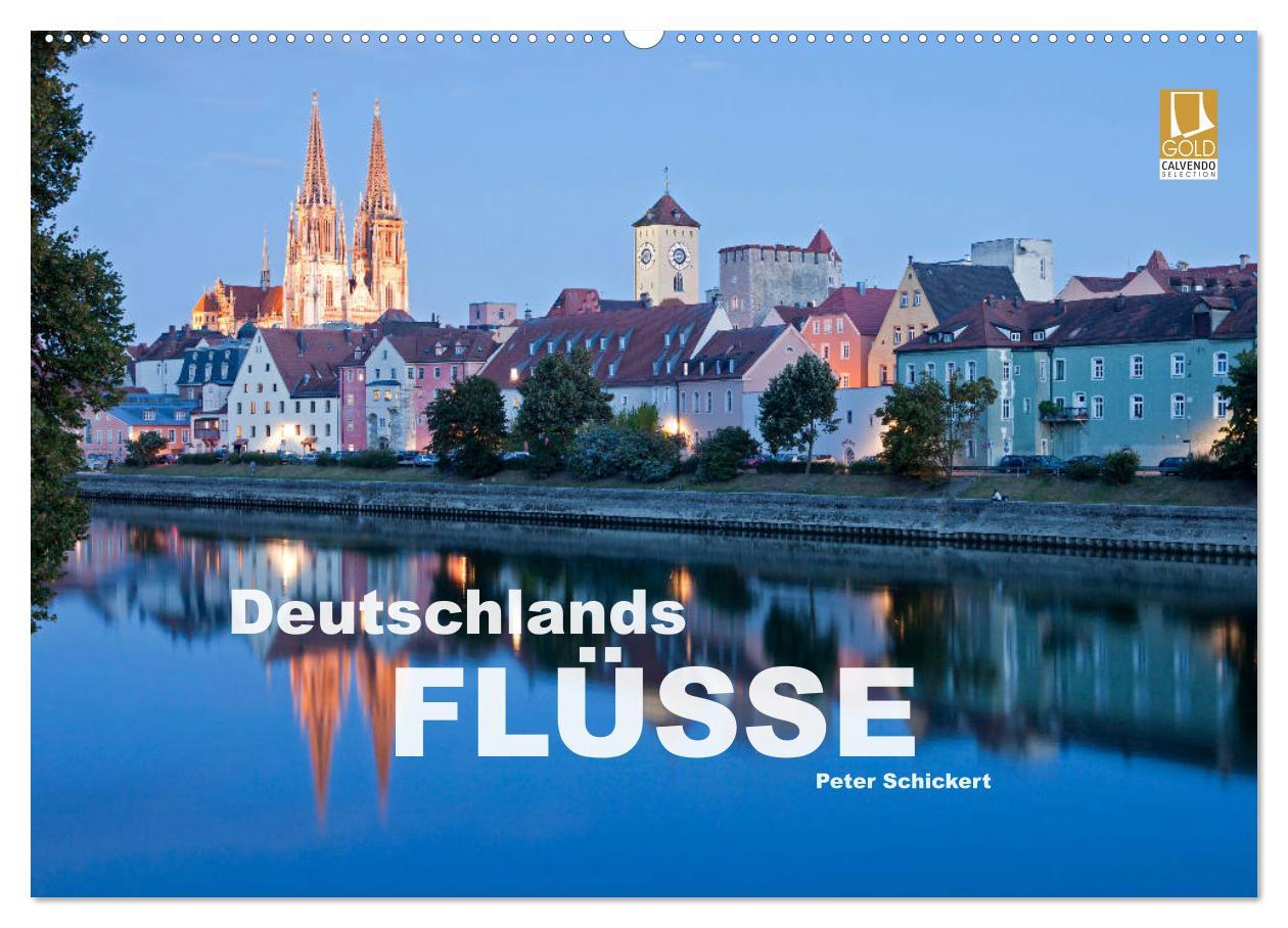 Cover: 9783435458585 | Deutschlands Flüsse (Wandkalender 2025 DIN A2 quer), CALVENDO...