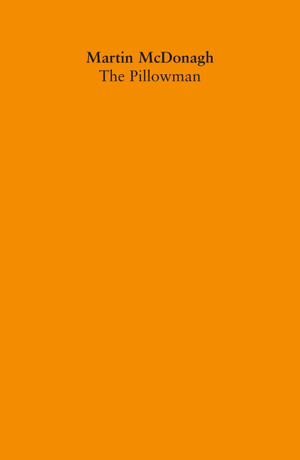Cover: 9780571220328 | The Pillowman | Martin McDonagh | Taschenbuch | Englisch | 2003