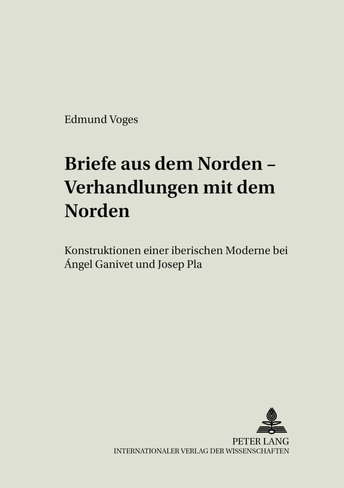 Cover: 9783631521519 | Briefe aus dem Norden - Verhandlungen mit dem Norden | Edmund Voges