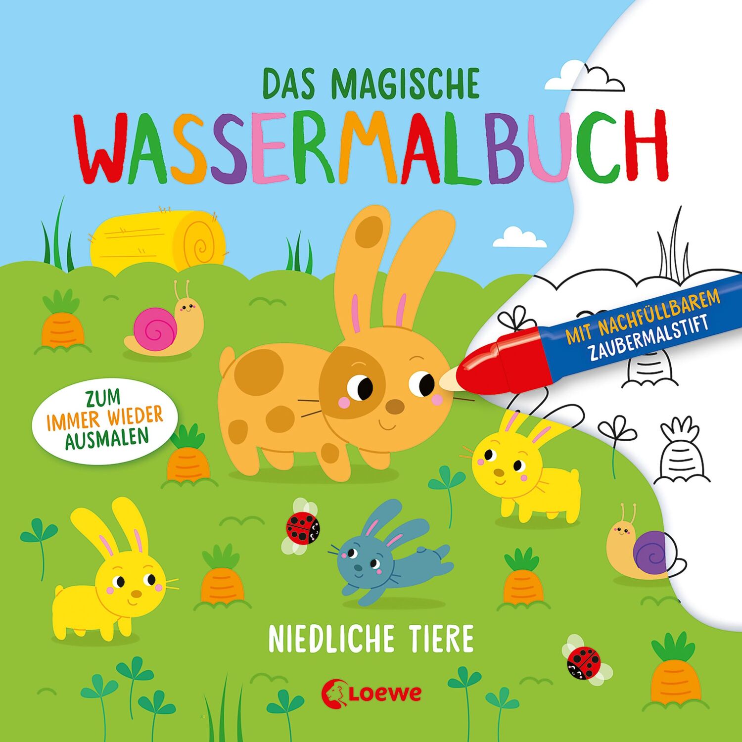 Cover: 9783743214729 | Das magische Wassermalbuch - Niedliche Tiere | Loewe Kreativ | Buch