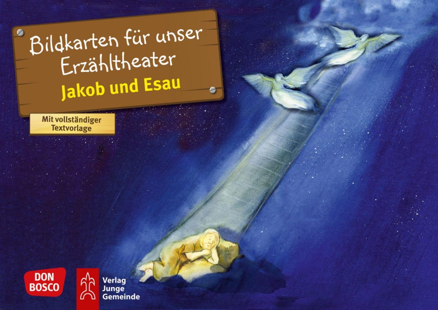 Cover: 4260179514395 | Jakob und Esau. Kamishibai Bildkartenset. | Gabi Scherzer | Box | 2017