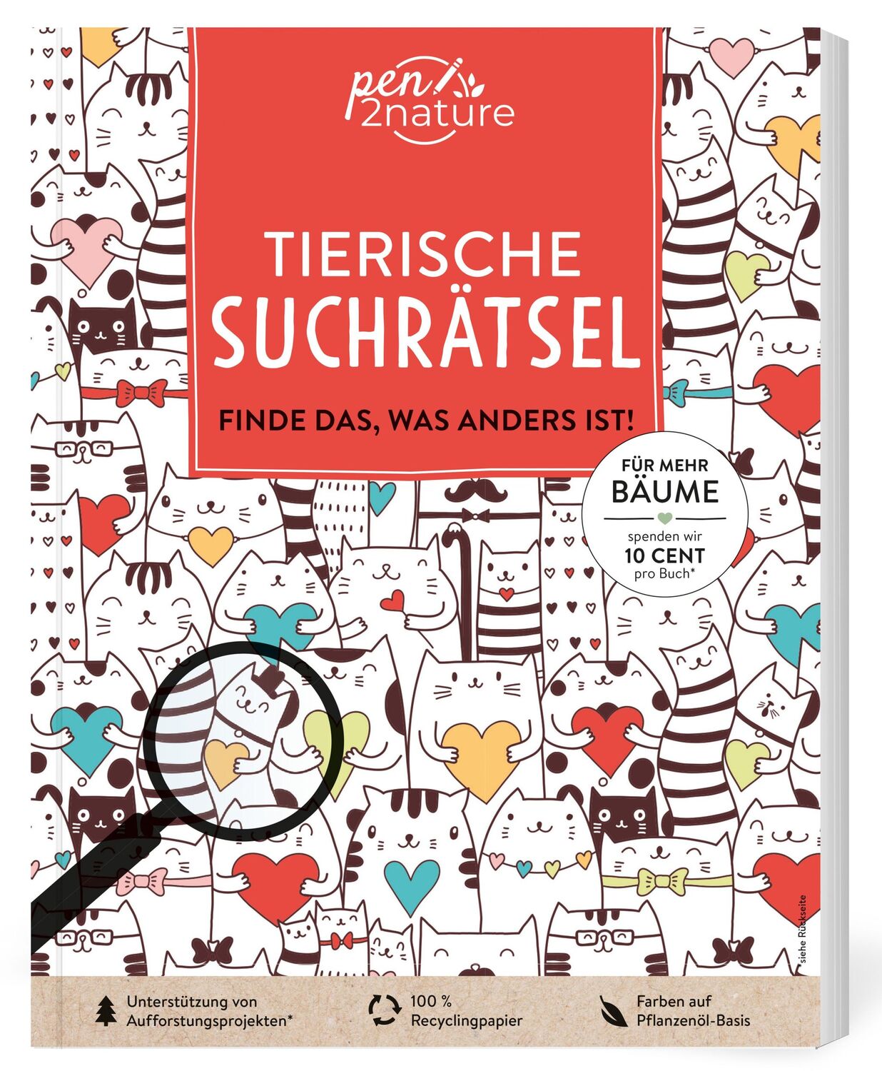 Cover: 9783987640865 | Tierische Suchrätsel - Finde das, was anders ist! | Pen2nature | Buch