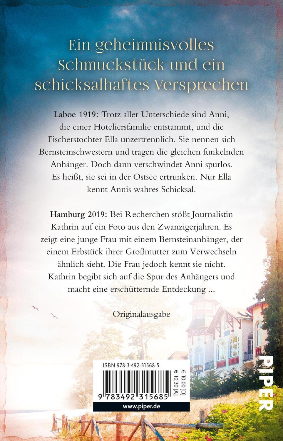 Rückseite: 9783492315685 | Die Bernsteinschwestern | Roman | Anna Gerding | Taschenbuch | Deutsch
