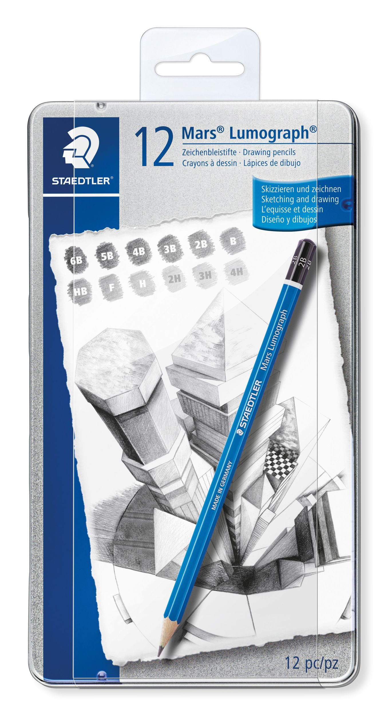 Cover: 4007817104729 | STAEDTLER Zeichenbleistift Mars Lumograph 12er Set | 100 G12 | 2020