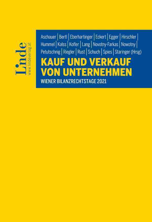 Cover: 9783707344967 | Kauf und Verkauf von Unternehmen | Wiener Bilanzrechtstage 2021 | Buch