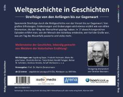 Rückseite: 9783868040784 | Weltgeschichte in Geschichten | Ingeborg Bayer (u. a.) | Audio-CD