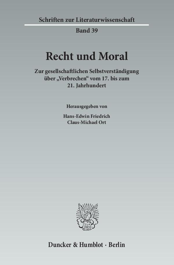 Cover: 9783428139613 | Recht und Moral | Taschenbuch | 553 S. | Deutsch | 2015
