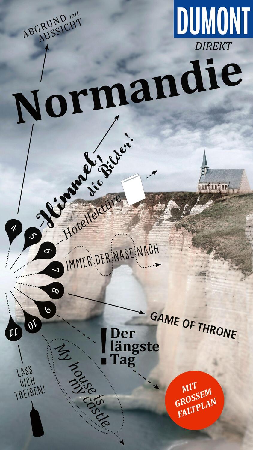 Cover: 9783616000114 | DuMont direkt Reiseführer Normandie | Mit großem Faltplan | Simon