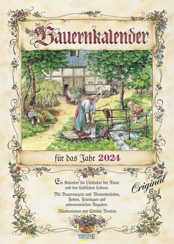 Cover: 9783731869115 | Bauernkalender 2024 | Korsch Verlag | Kalender | Spiralbindung | 13 S.
