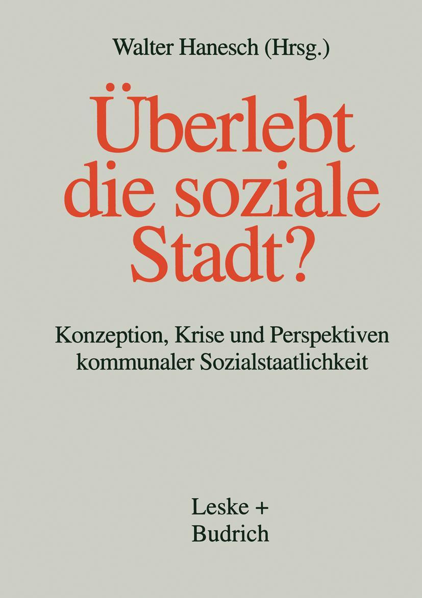 Cover: 9783810016850 | Überlebt die soziale Stadt? | Walter Hanesch | Taschenbuch | 366 S.