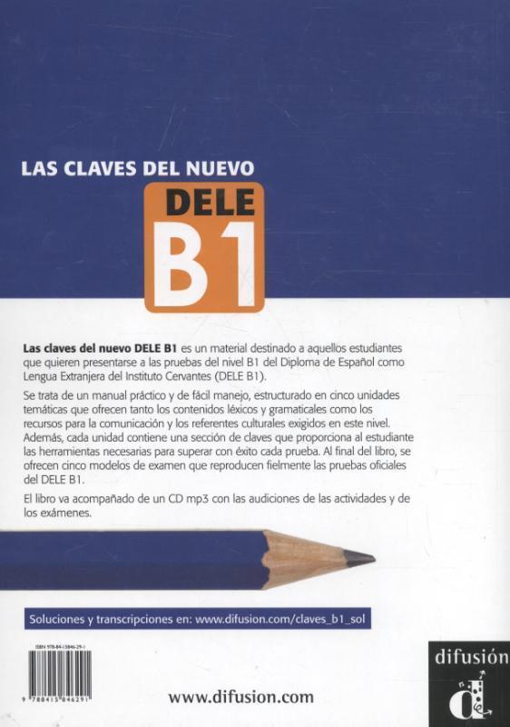 Rückseite: 9788415846291 | Las claves del nuevo DELE B1 + MP3 | Daniel Sanchez Peralta (u. a.)