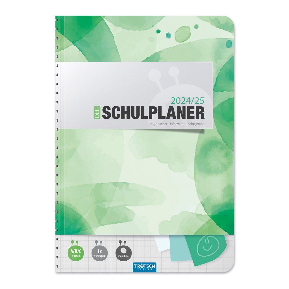 Cover: 9783988023117 | Trötsch Schulplaner Grün 24/25 | Trötsch Verlag GmbH &amp; Co.KG | Buch