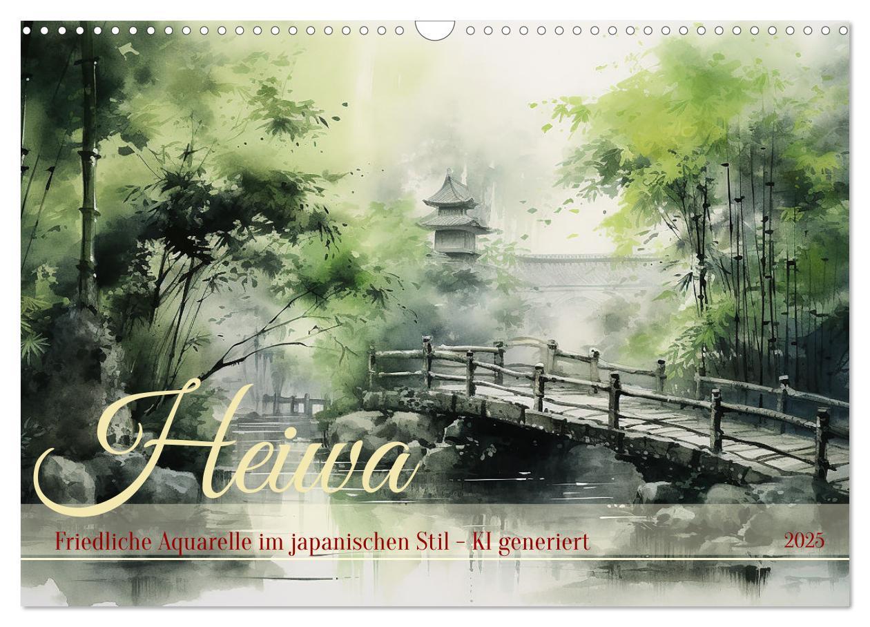 Cover: 9783383794681 | Heiwa - Friedliche Aquarelle im japanischen Stil (Wandkalender 2025...