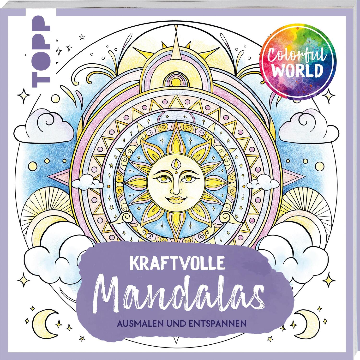 Cover: 9783735881526 | Colorful World - Kraftvolle Mandalas | Ausmalen &amp; entspannen | Buch