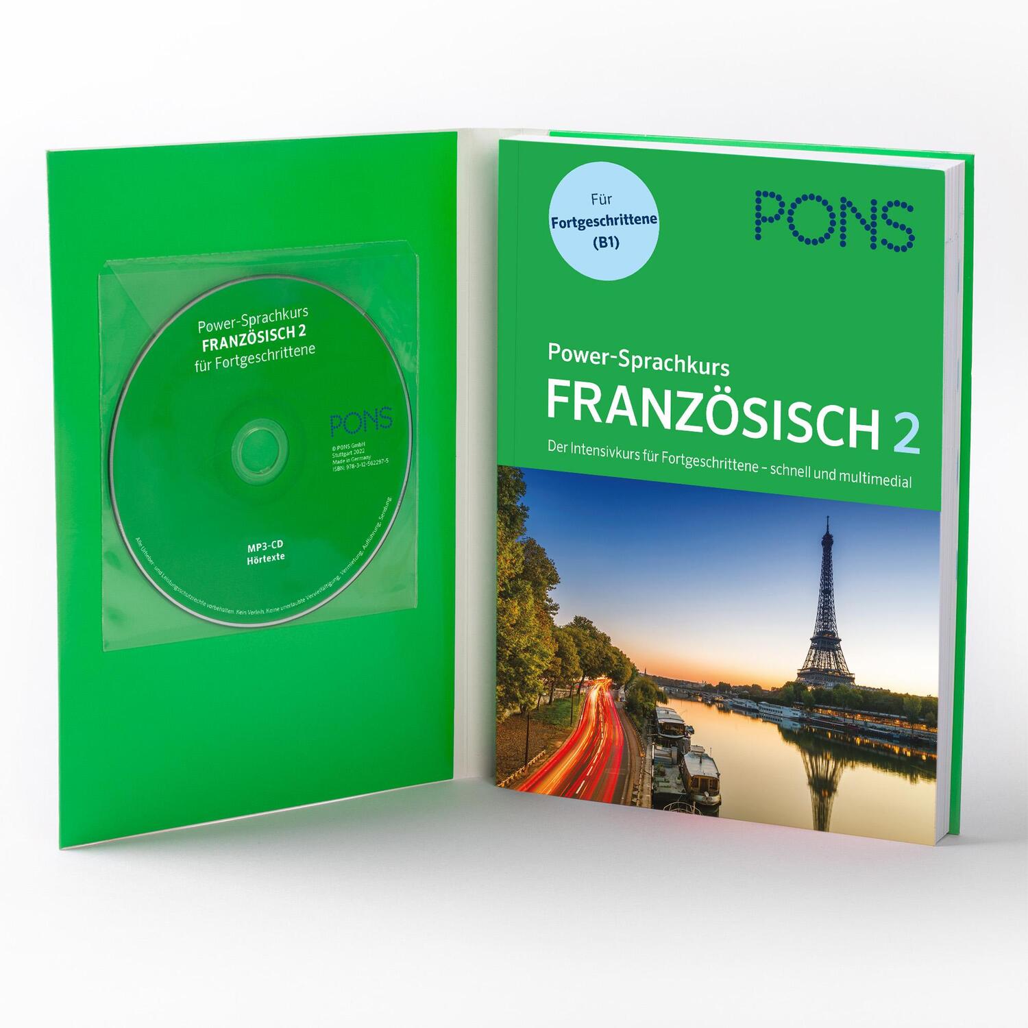 Bild: 9783125622975 | PONS Power-Sprachkurs Französisch 2 | Taschenbuch | Deutsch | 2022
