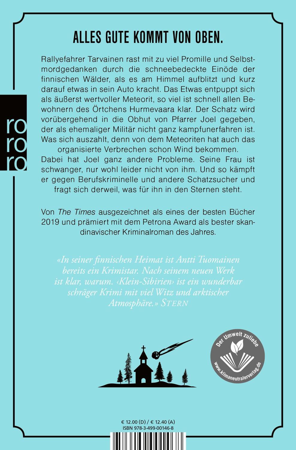 Rückseite: 9783499001468 | Klein-Sibirien | Antti Tuomainen | Taschenbuch | Deutsch | 2021