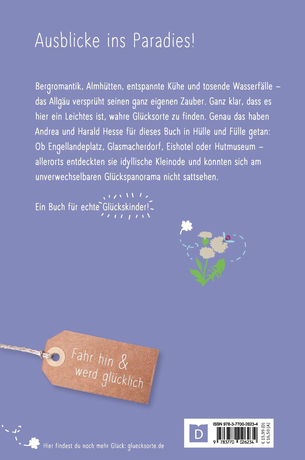Rückseite: 9783770026234 | Glücksorte im Allgäu | Fahr hin &amp; werd glücklich (Neuauflage) | Buch