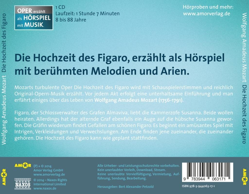 Bild: 9783944063171 | Mozart: Die Hochzeit des Figaro | Klemm/Stern/Zamperoni | Audio-CD