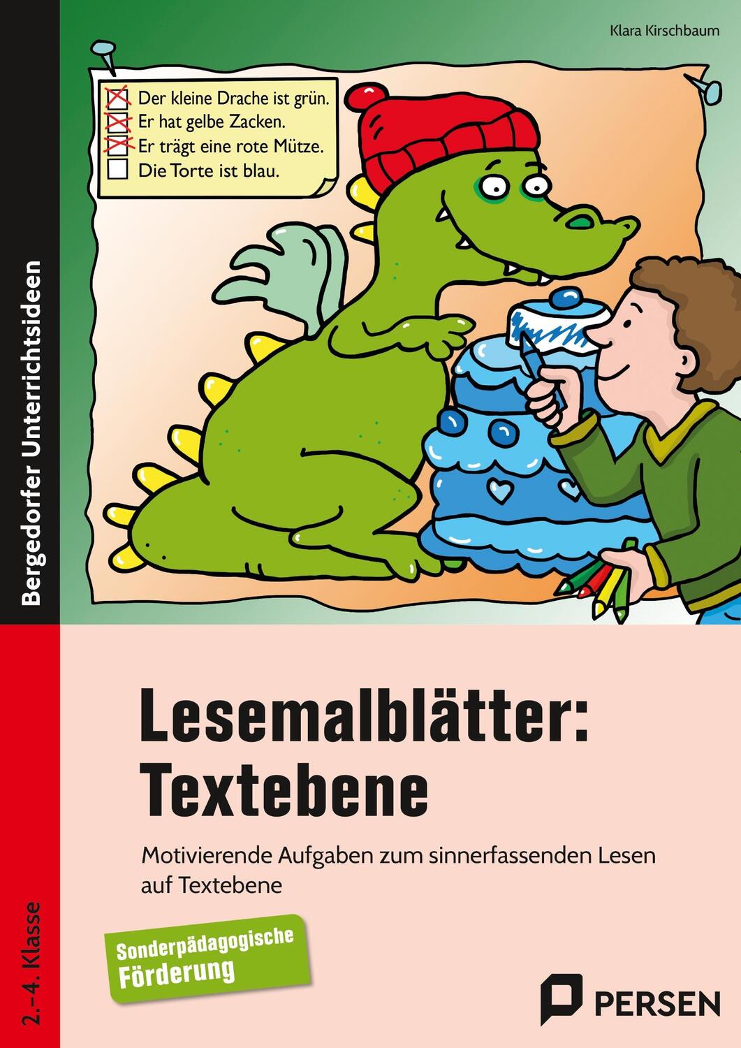 Cover: 9783403205494 | Lesemalblätter: Textebene | Klara Kirschbaum | Broschüre | Deutsch