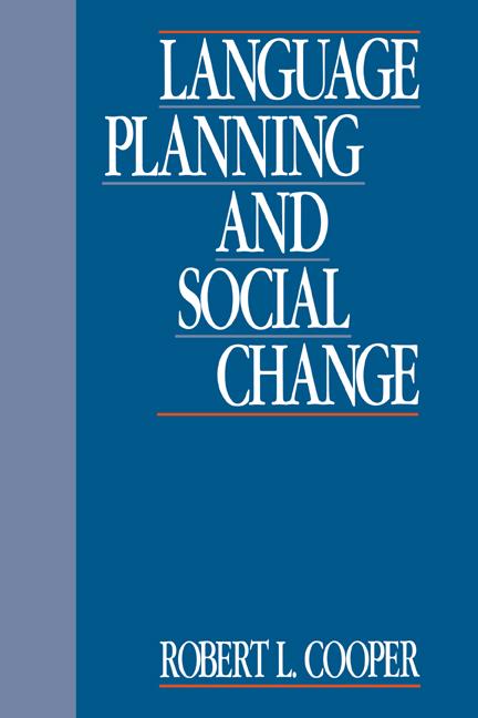 Cover: 9780521336413 | Language Planning and Social Change | Robert Leon Cooper | Taschenbuch