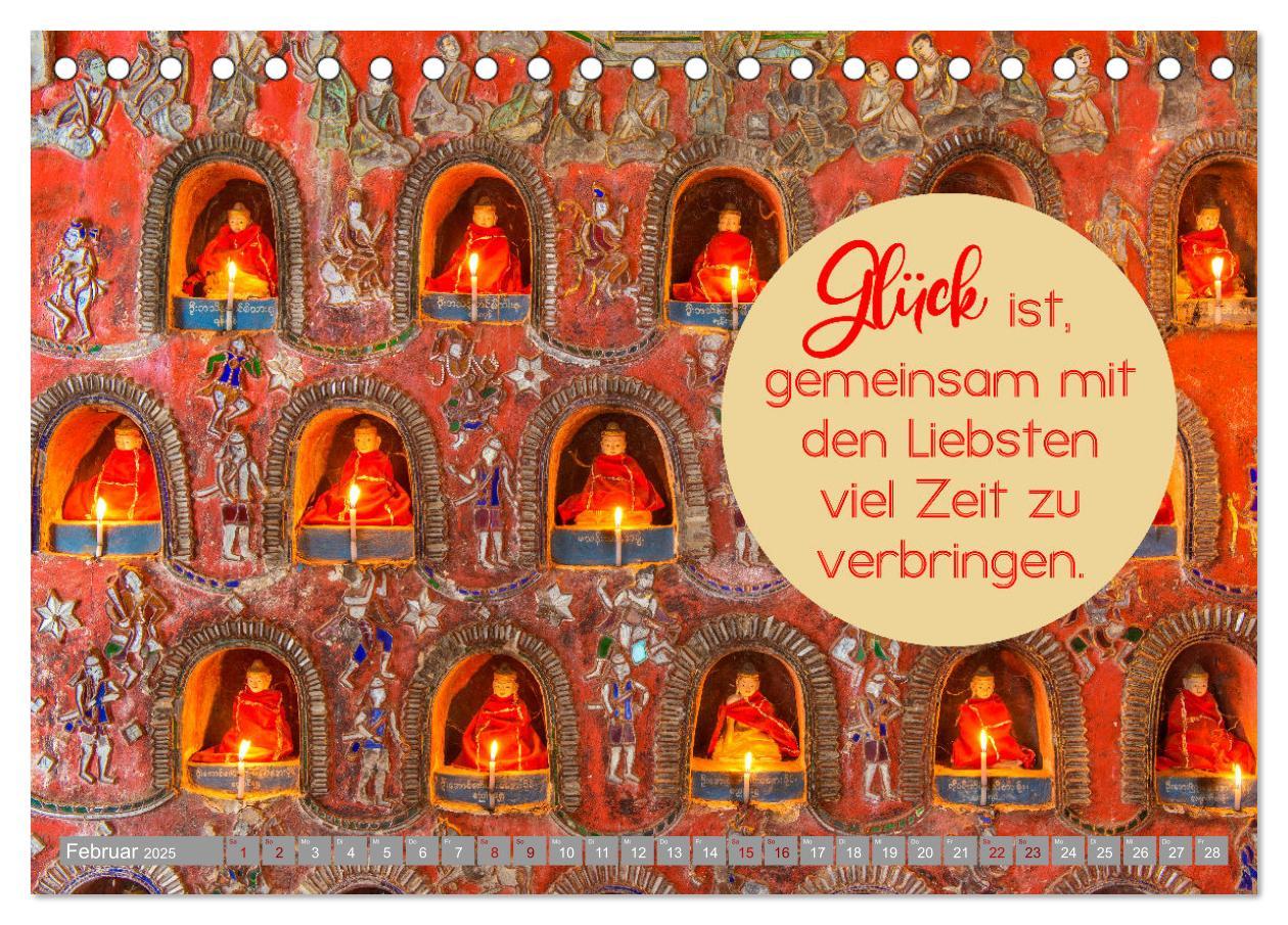 Bild: 9783435065868 | ACHTSAMKEIT - Wege des Glücks (Tischkalender 2025 DIN A5 quer),...