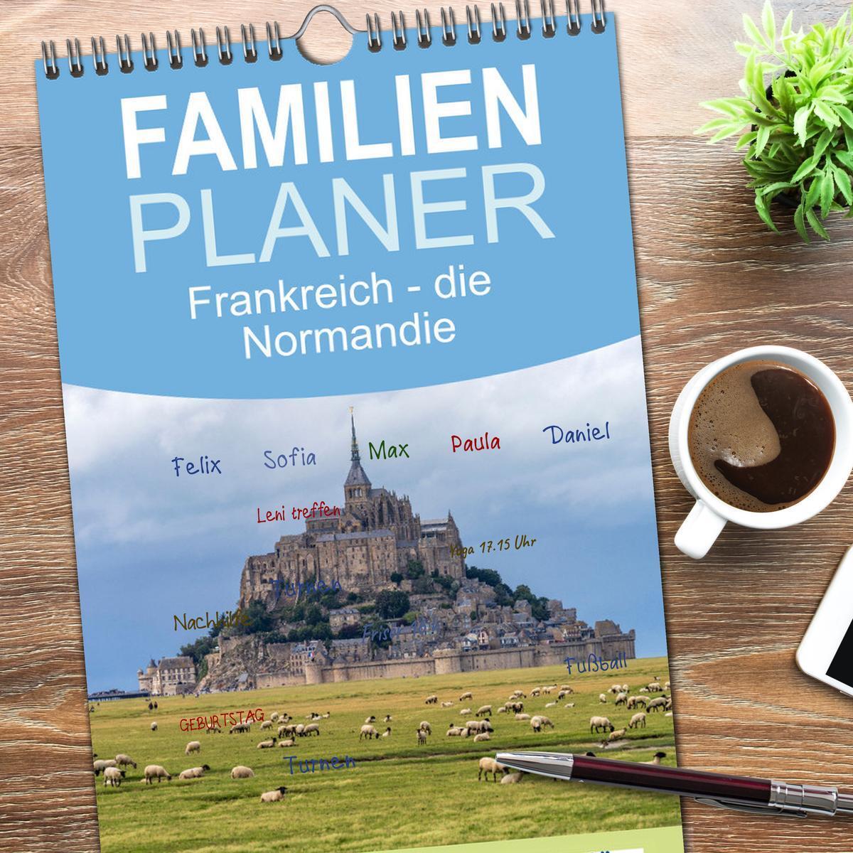 Bild: 9783457188552 | Familienplaner 2025 - Frankreich - die Normandie mit 5 Spalten...