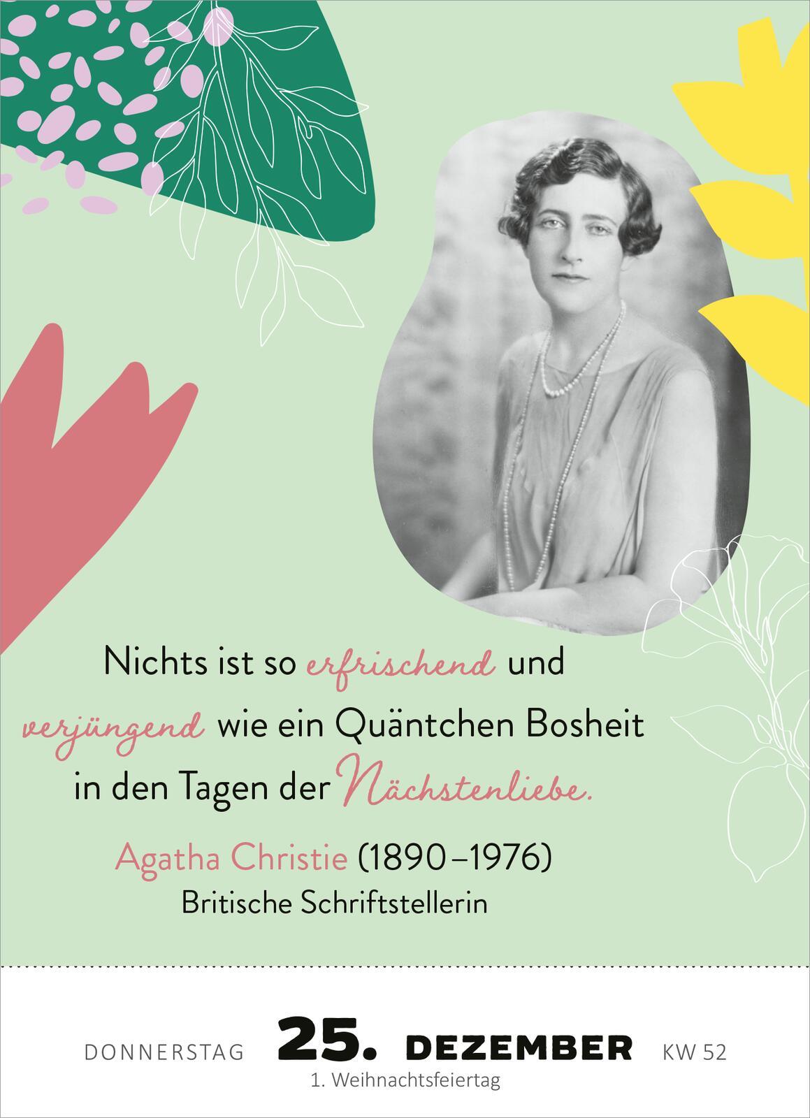 Bild: 4014489133605 | Abreißkalender Kluge Frauen 2025 | Zitate, Biografien, Anekdoten