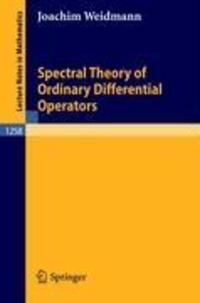 Cover: 9783540179023 | Spectral Theory of Ordinary Differential Operators | Joachim Weidmann