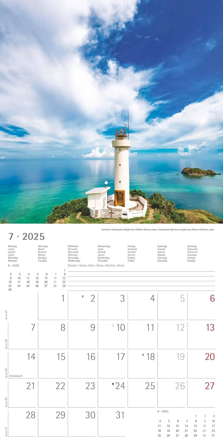 Bild: 4251732343071 | Leuchttürme 2025 - Broschürenkalender 30x30 cm (30x60 geöffnet) -...