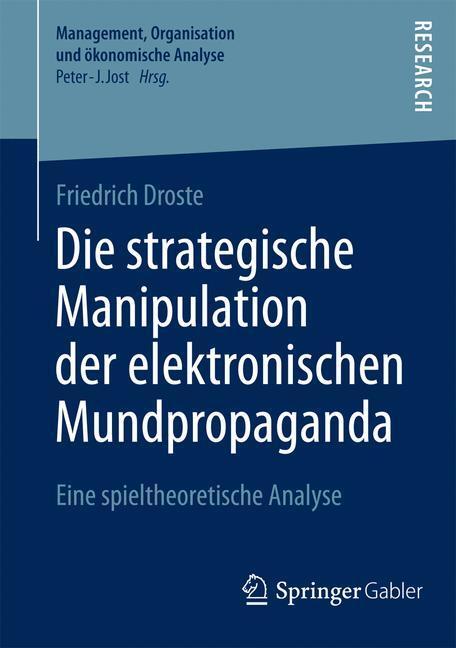 Cover: 9783658042905 | Die strategische Manipulation der elektronischen Mundpropaganda | Buch