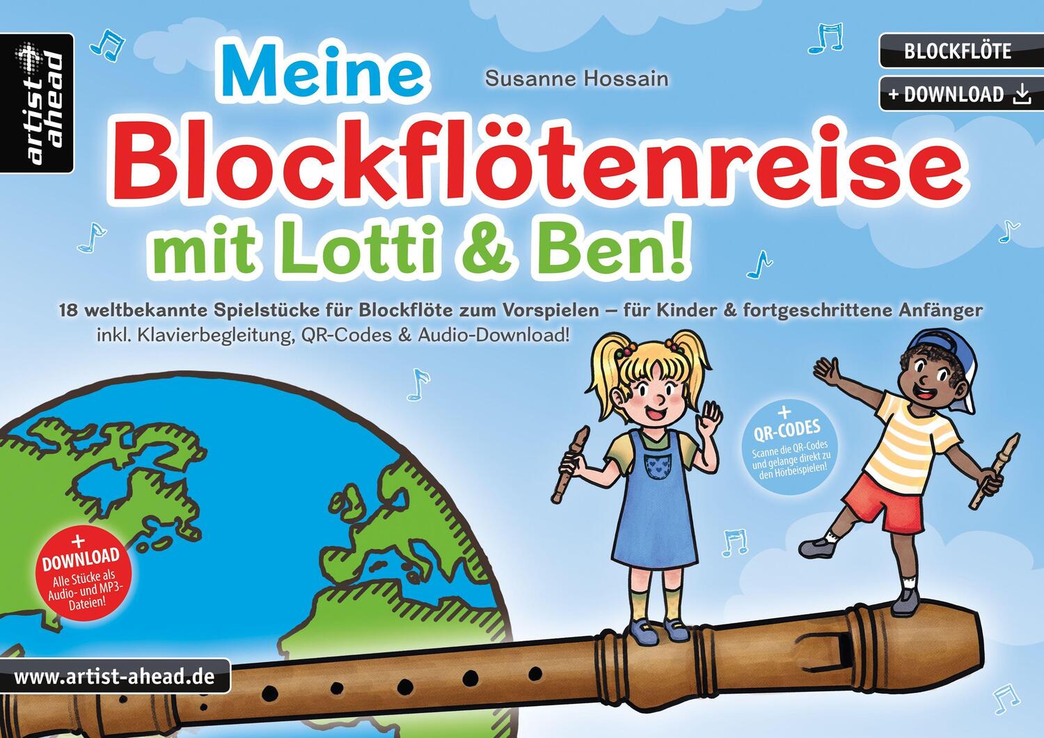 Cover: 9783866422131 | Meine Blockflötenreise mit Lotti &amp; Ben! | Susanne Hossain | Broschüre