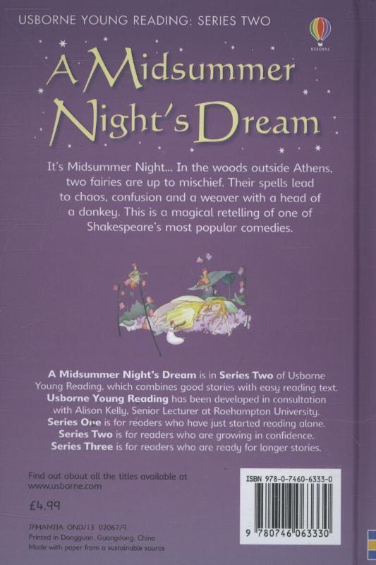 Rückseite: 9780746063330 | A Midsummer Night's Dream | Lesley Sims | Buch | 64 S. | Englisch