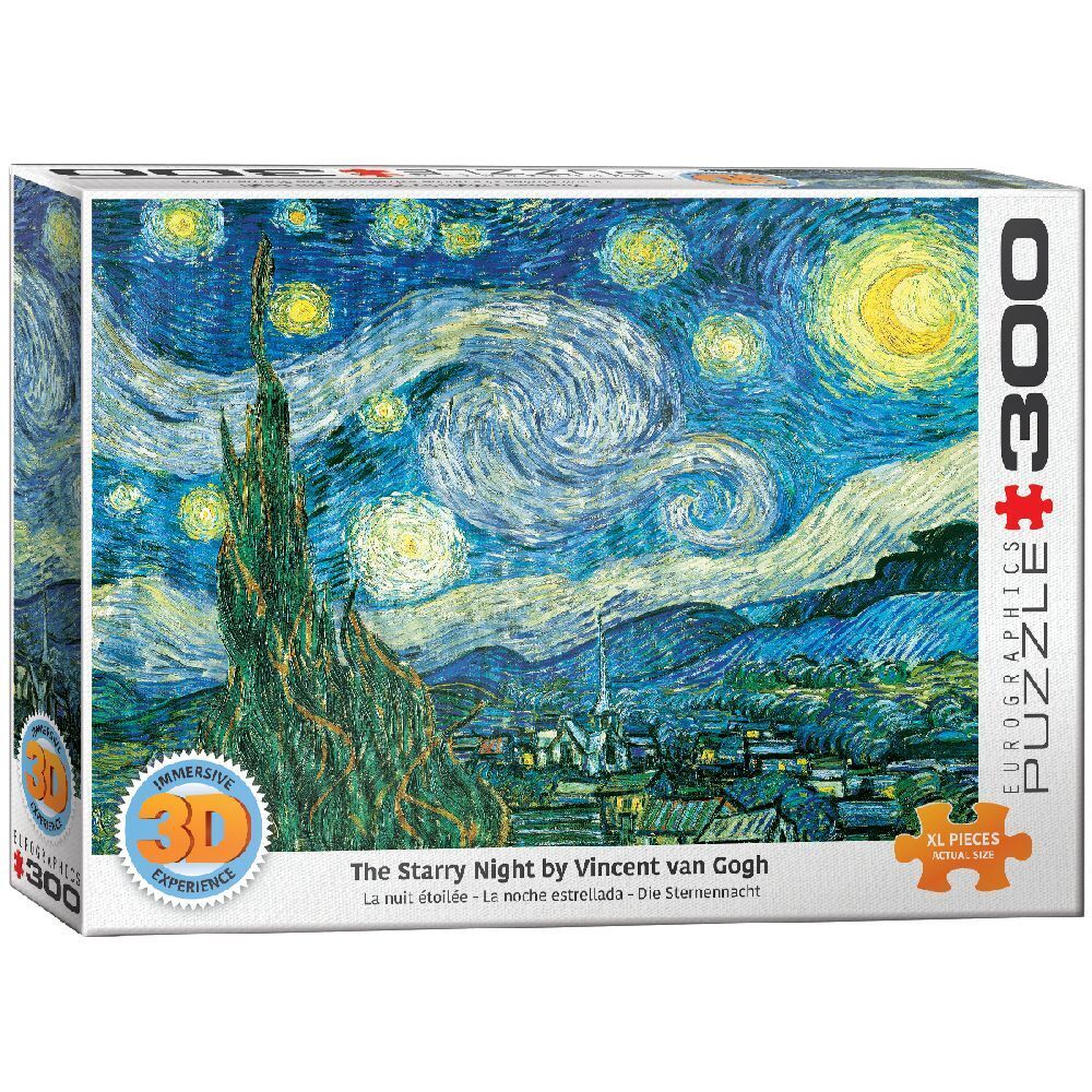 Cover: 628136302043 | 3D - Sternennacht von Vincent van Gogh (Puzzle) | Vincent van Gogh