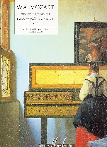 Cover: 9790230967976 | Andante du concerto pour piano no.21 KV467 pour piano Heumann,...