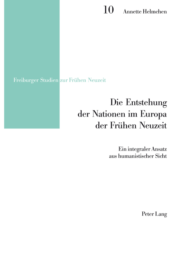 Cover: 9783039108282 | Die Entstehung der Nationen im Europa der Frühen Neuzeit | Helmchen