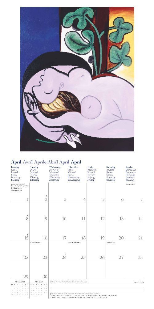 Bild: 4002725986771 | Picasso 2024 - Wand-Kalender - Broschüren-Kalender - 30x30 - 30x60...