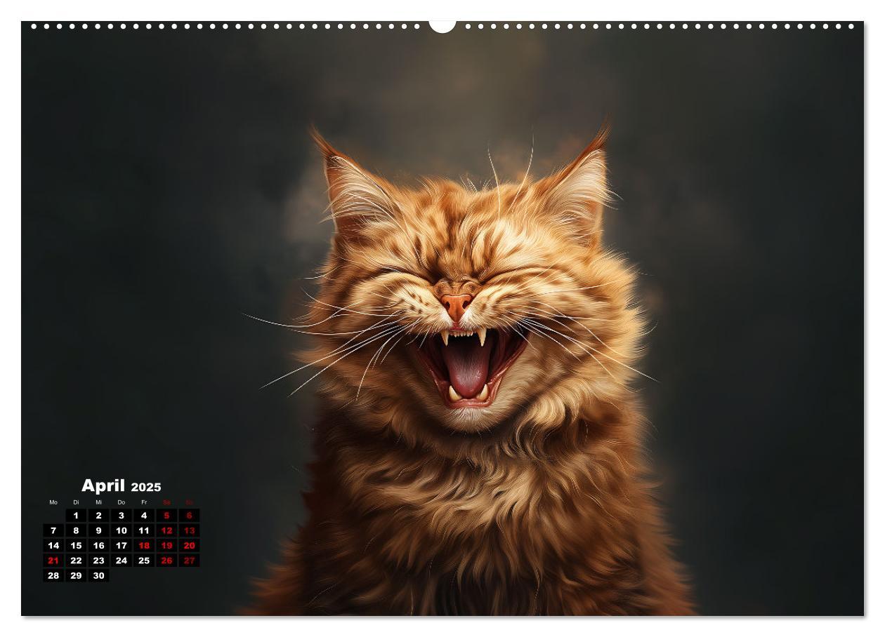 Bild: 9783457202128 | Auch Katzen lachen gern (hochwertiger Premium Wandkalender 2025 DIN...