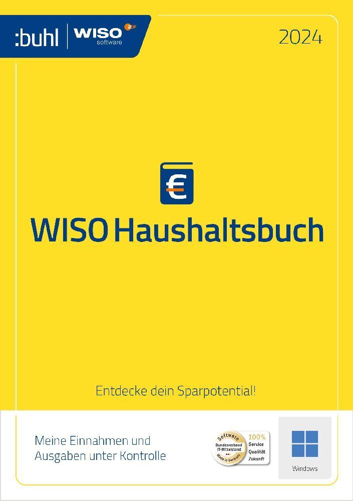 Cover: 4011282005221 | WISO Haushaltsbuch 2024, 1 CD-ROM | CD-ROM | Deutsch | 2023