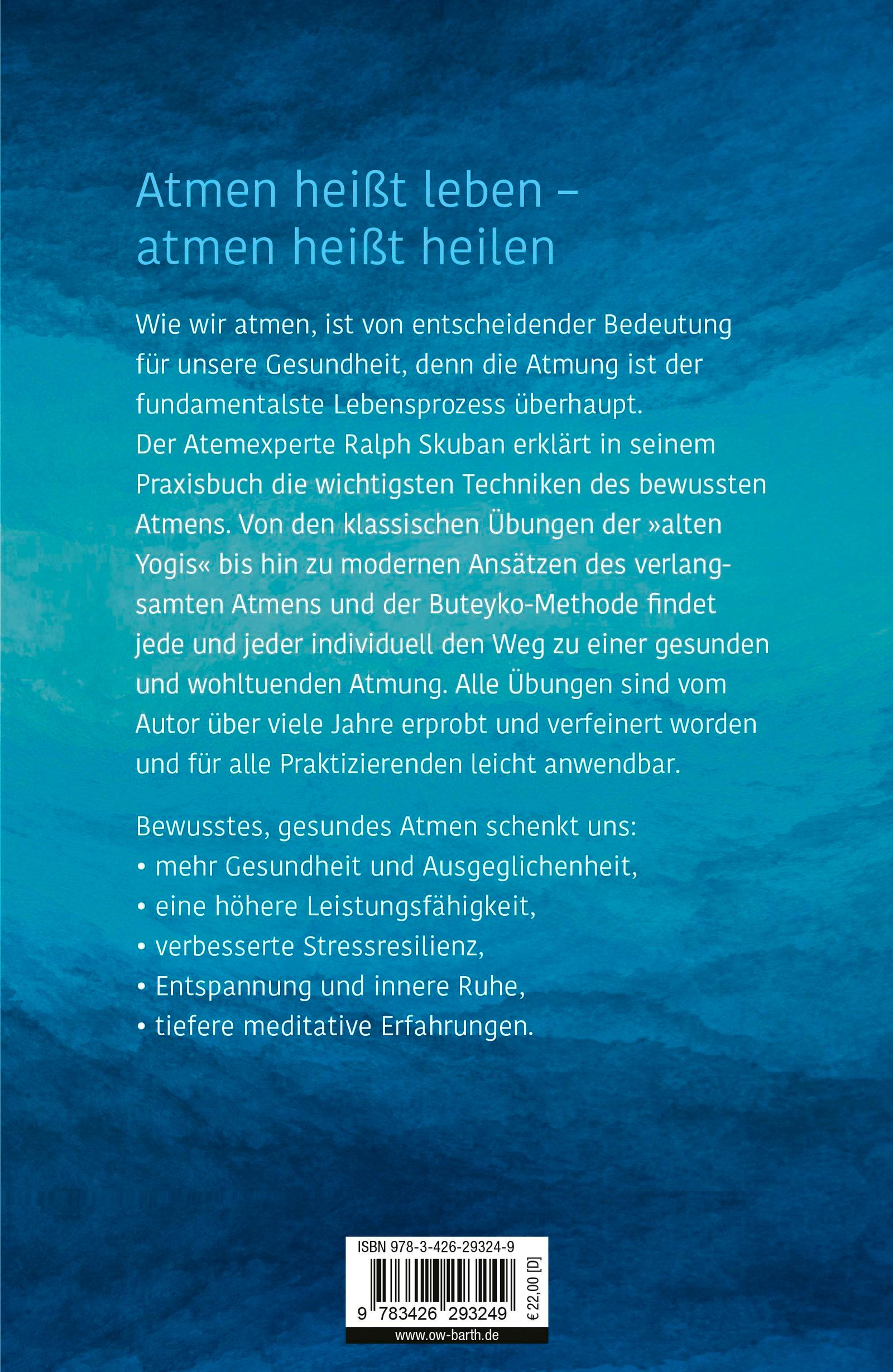 Rückseite: 9783426293249 | ATMEN - heilt - entspannt - zentriert | Ralph Skuban | Buch | 336 S.